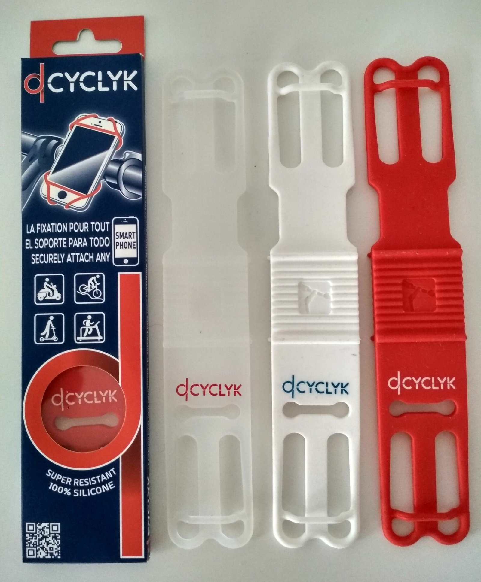 CYCLYK, anneau de fixation de smartphone pour l'attacher à un guidon
