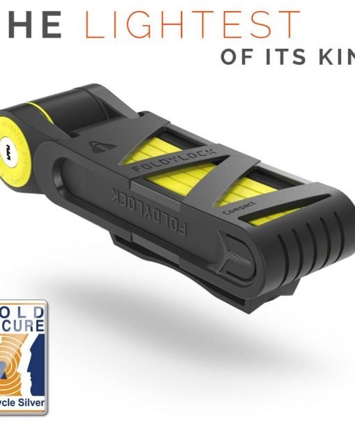 Foldylock compact, antivol de vélo pliant jaune