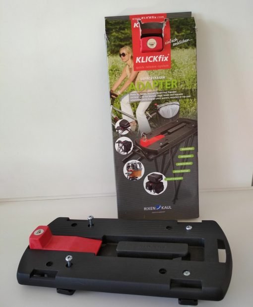 plaque de fixation KLICKfix pour porte-bagages de vélo