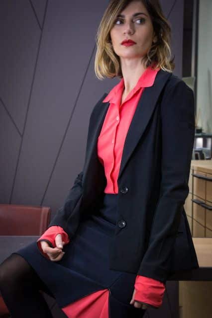 jupe en tissu technique stretch