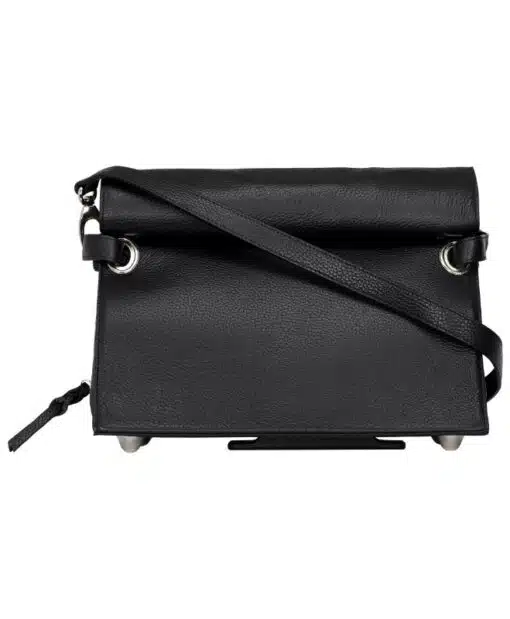 sac pour vélotaffer chic noir avec plaque de fixation