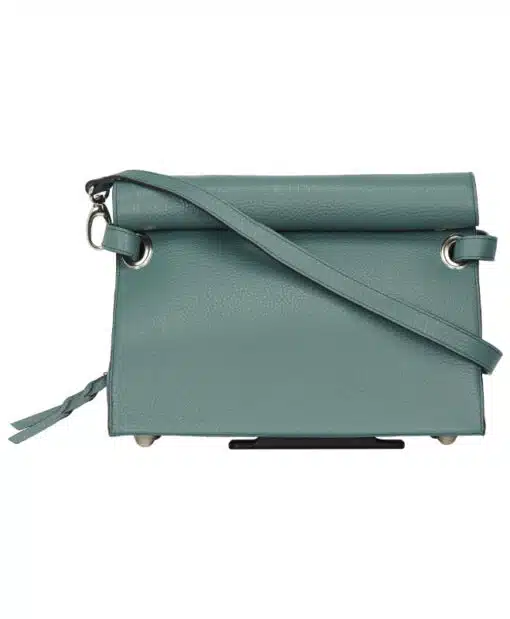 sac pour vélotaffer chic vert avec plaque de fixation