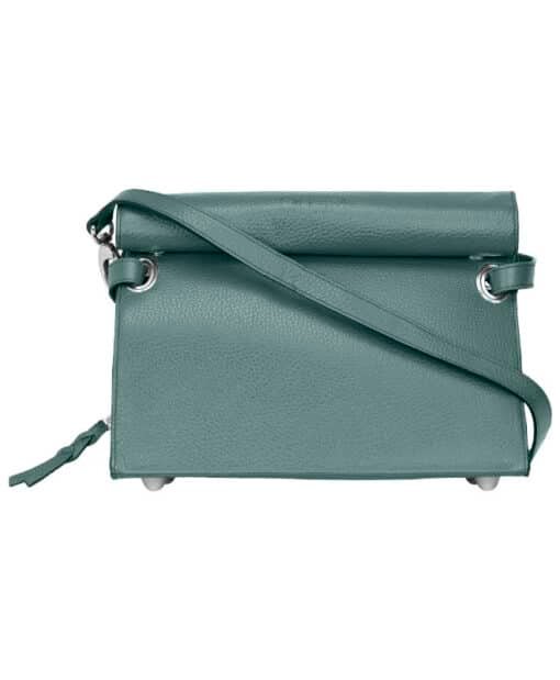 sac pour vélotaffer chic vert avec plaque de fixation