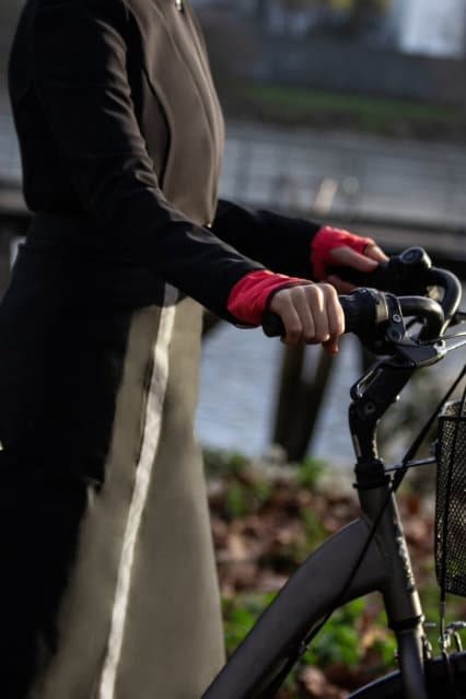 sur-jupe vélo, déperlante, chic et visible